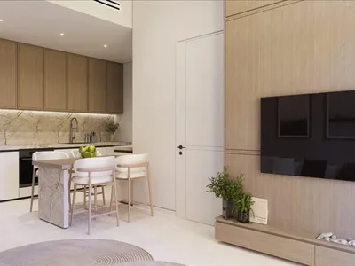 Complejo residencial New residence Treppan Tower with swimming pools and a lounge area, JVT, Dubai, UAE