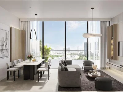 Complexe résidentiel New Verano Residence with swimming pool close to Autodrome, Dubai Studio City, Dubai, UAE