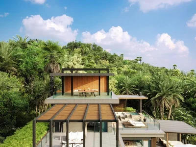 Wohnanlage New residential complex of luxury villas with swimming pools and sea views, Pandawa, Bali, Indonesia