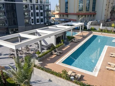Zespół mieszkaniowy Apartment 1+1 in the PREMIUM CLASS complex Royal Towers in the center of Alanya.