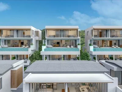 Zespół mieszkaniowy Complex of villas with a panoramic sea view in a quiet area, near Fisherman's Village, Samui, Thailand