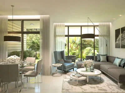 Residential complex Victoria villas and townhouses in eco-friendly area with water bodies, parks, and sports fields, Damac Hills 2, Dubai, UAE