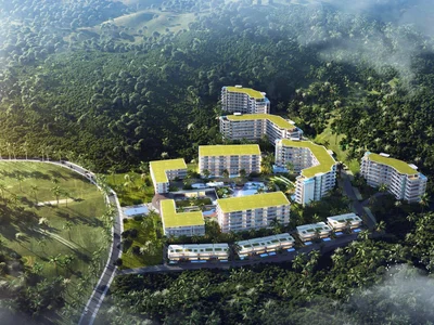 Complexe résidentiel New residence with swimming pools and lounge areas not far from Layan Beach, Phuket, Thailand