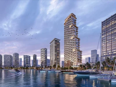 Residential complex New high-rise Atelis project with pools, co-working areas and direct access to the promenade in Dubai Design District, in the heart of Dubai