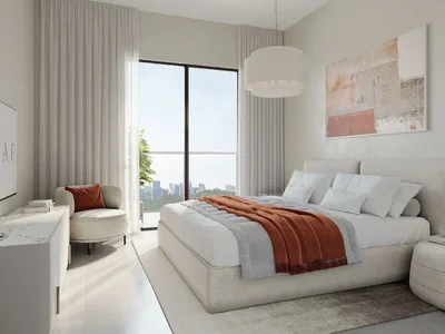 Zespół mieszkaniowy New luxury Cello Residence with swimming pools close to highways, in the prestigious area of JVC, Dubai, UAE