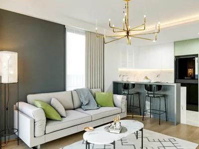 Residential complex One bedroom apartments in complex with swimming pool and sports grounds, Mersin, Turkey