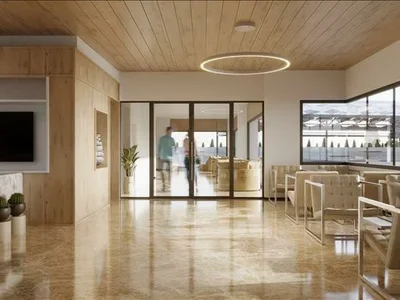 Zespół mieszkaniowy New residence with an aquapark, swimming pools and a tennis court at 150 meters from the beach, Mersin, Turkey