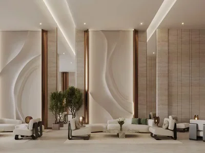 Complejo residencial New Starlight Residence with a swimming pool, lounge areas and a co-working space, Al Jaddaf, Dubai, UAE