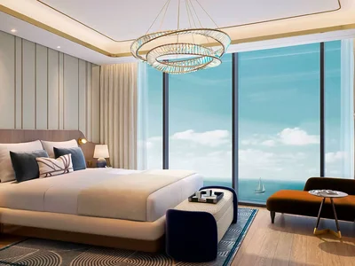 Complexe résidentiel Harbour Lights — luxury high-rise waterfront residence by DAMAC with a private beach and a swimming pool in Dubai Maritime City
