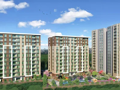 Residential complex Residential complex with a swimming pool and a fitness center close to universities and E-5 highway, Istanbul, Turkey