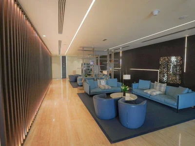 Complejo residencial Luxury residence Marina Arcade Tower with lounge areas and picturesque views, Dubai Marina, UAE