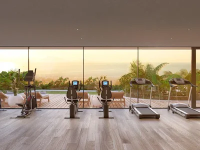 Residential complex New residential complex with a swimming pool, a garden and a sea view, Phuket, Thailand