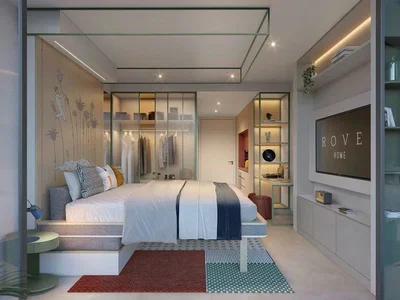 Wohnanlage New complex of furnished apartments Rove Home Marasi Drive with swimming pools and a co-working area in the heart of Business Bay, Dubai, UAE