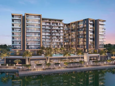 Complexe résidentiel New Art Bay Residence with swimming pools and picturesque views, Al Jaddaf, Dubai, UAE