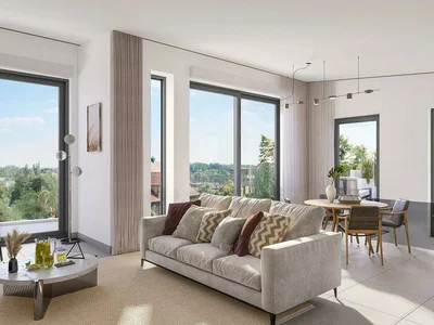 Zespół mieszkaniowy Two-level penthouse in a new residential complex just 600 m from the beach, Roquebrune-Cap-Martin, Cote d'Azur, France
