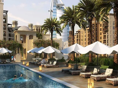 Complexe résidentiel Lamtara Residence with swimming pools and parks, Umm Suqeim, Dubai, UAE