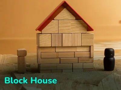 Block House: Design Features and Types of Materials