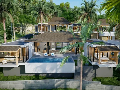 Residential complex New residential complex of villas with pools in Samui, Thailand