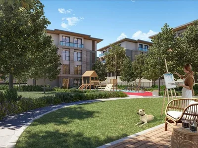 Zespół mieszkaniowy New residential complex with a swimming pool, gardens and parks, Istanbul, Turkey