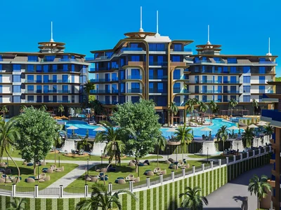 Zespół mieszkaniowy Residential complex with a variety of infrastructure and recreation areas, 800 metres to the sea, Kestel, Alanya, Turkey