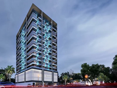 Zespół mieszkaniowy New residence Lavender with swimming pools and lounge areas, JVC, Dubai, UAE
