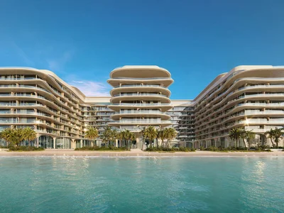 Zespół mieszkaniowy New Aya Residence with swimming pools, co-working spaces and a private beach, Umm Al Quwain, Dubai, UAE