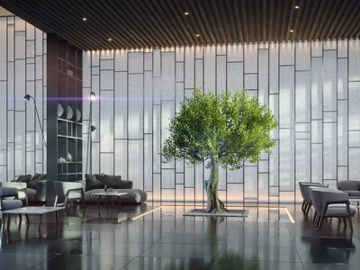 Complejo residencial New residence Water Way with swimming pools and parks close to Downtown Dubai, Meydan, Dubai, UAE