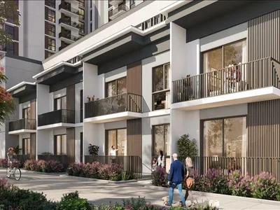 Complexe résidentiel New Lexington Residence with a swimming pool and sports grounds, Townsquare, Dubai, UAE