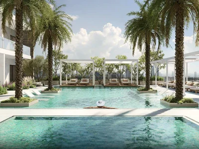Residential complex New 1WOOD Residence 2 with swimming pools and a clubhouse close to the key landmarks, JVC, Dubai, UAE