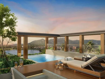 Complexe résidentiel New guarded complex of villas with swimming pools and roof-top jacuzzis at 400 meters from Bang Tao Beach, Phuket, Thailand