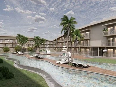 Zespół mieszkaniowy New low-rise residence with swimming pools and an underground garage at 900 meters from the beach, Antalya, Turkey