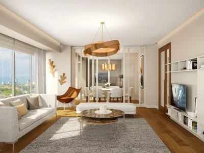 Zespół mieszkaniowy Apartments with a panoramic view in a new residence with a spa area and swimming pools, close to the sea, Istanbul, Turkey