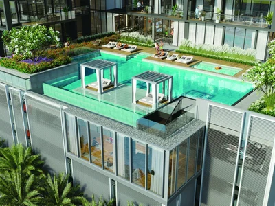 Zespół mieszkaniowy New residence Crestmark on the bank of the canal, near the places of interest, Business Bay, Dubai, UAE