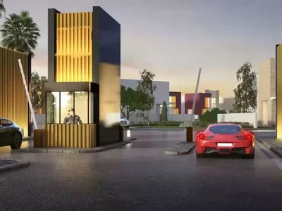 Complejo residencial Aquilegia villa complex with water attractions and playgrounds, in the quiet and peaceful area of Damac Hills 2, Dubai, UAE