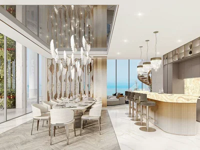 Complexe résidentiel New high-rise Sapphire Residence with swimming pools, a spa center and a co-working area near the canal and a highway, Al Safa, Dubai, UAE