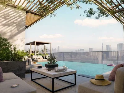 Wohnanlage New Aark Residences with a swimming pool and around-the-clock security in the heart of Dubai, Dubai Land Residence, UAE