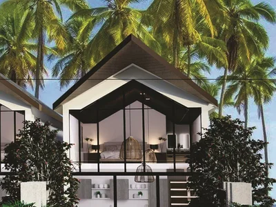 Complexe résidentiel New two-level villas with pools right on the beach, Nathon, Samui, Thailand