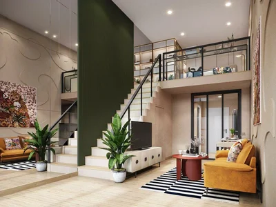 Zespół mieszkaniowy Residential complex with panoramic views of the river and the city, next to the metro station, Bangkok, Thailand