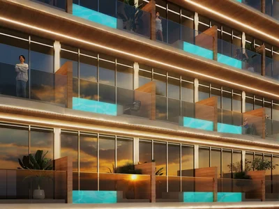 Zespół mieszkaniowy New Sky Living Residence with a swimming pool and a gym, JVC, Dubai, UAE