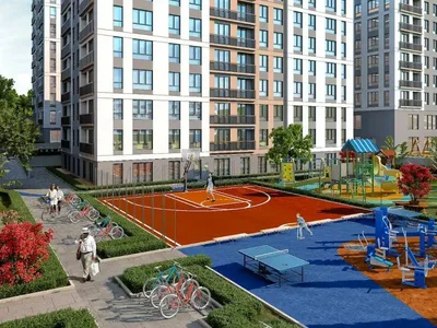 Complexe résidentiel New residence with swimming pools and green areas in a prestigious area, Istanbul, Turkey