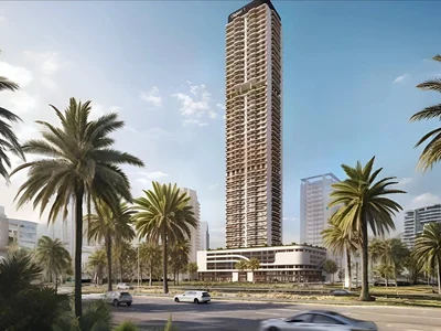 Complejo residencial New high-rise project ALTA V1EW c lounge areas in the prestigious area of JVC, Dubai, UAE