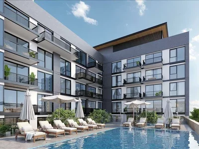 Complexe résidentiel New low-rise Riviera Chalet Residence with swimming pools, JVC, Dubai, UAE