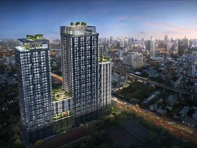 Complexe résidentiel New high-rise residence with swimming pools and a spa center, Bangkok, Thailand