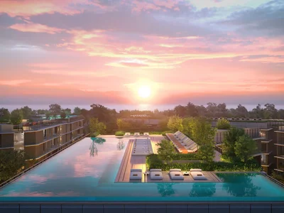 Wohnanlage New low-rise residence with roof-top swimming pools and lounge areas in the prestigious area of Bang Tao, Phuket, Thailand