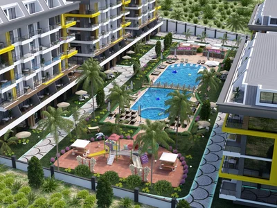 Dzielnica mieszkaniowa One-room apartment in Alanya just 400 meters from the sea