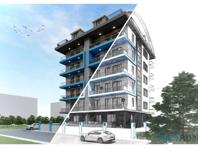 Dzielnica mieszkaniowa Central Alanya properties close to the beach of Mahmutlar