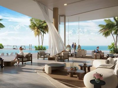 Complexe résidentiel New Aya Residence with swimming pools, co-working spaces and a private beach, Umm Al Quwain, Dubai, UAE