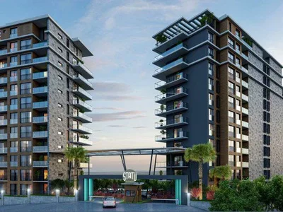 Residential complex New residence with swimming pool and a fitness center, Izmir, Turkey