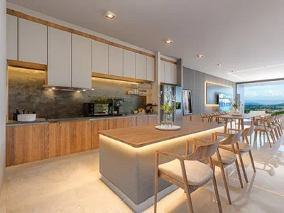 Residential complex New complex of furnished villas with swimming pools and panoramic views, Samui, Thailand