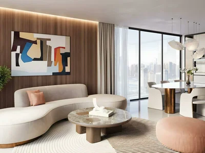 Wohnanlage New Helvetia Residence with a swimming pool and a tennis court close to Downtown Dubai, JVC, Dubai, UAE